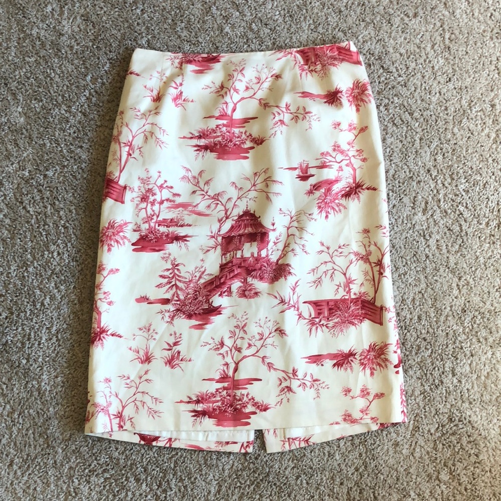 Talbots Toile Skirt